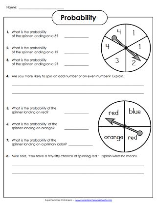 ws odds|probability worksheets year 4.